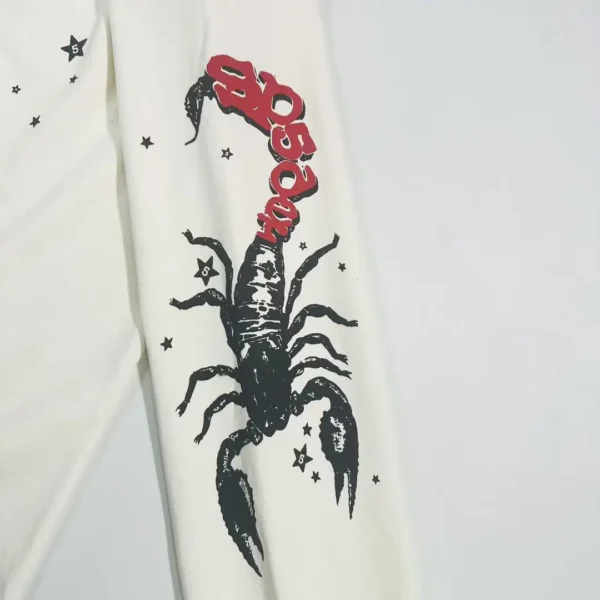 SP5DER Scorpion White Pants - Image 5