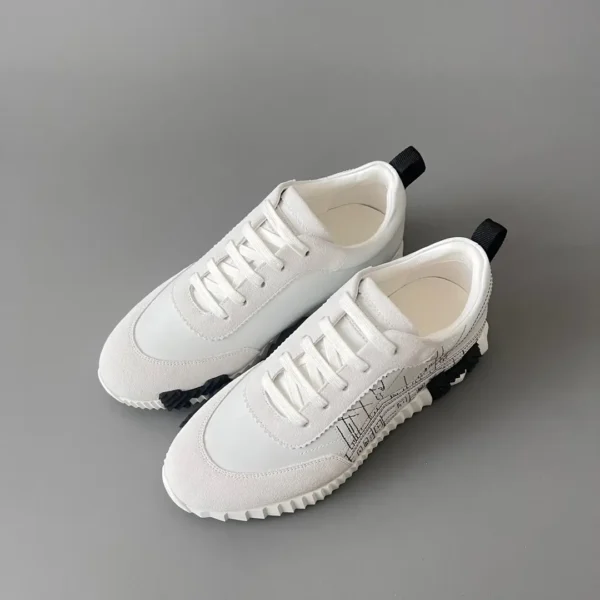 Hermes Bouncing calf leather logo printed Low cut - Image 8