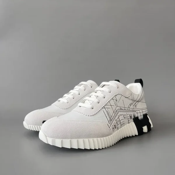 Hermes Bouncing calf leather logo printed Low cut
