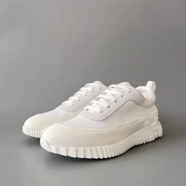 Hermes Bouncing Low cut round toe lace up casual shoes full