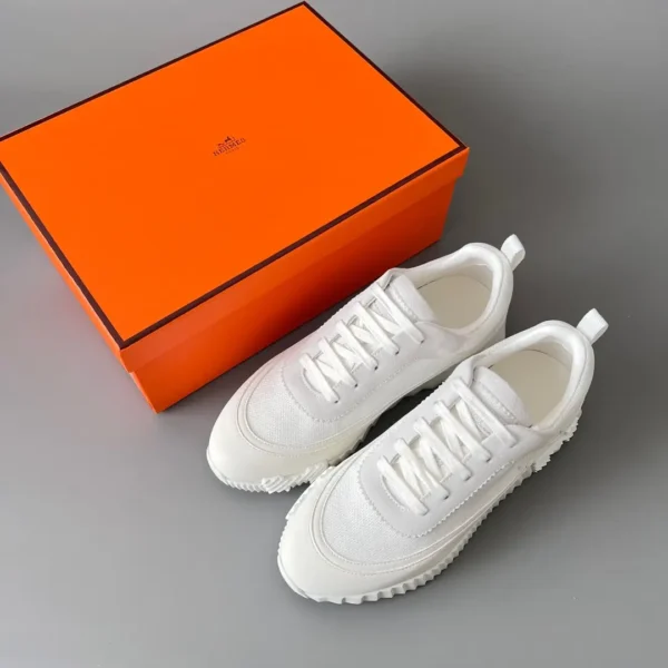 Hermes Bouncing Low cut round toe lace up casual shoes full - Image 9