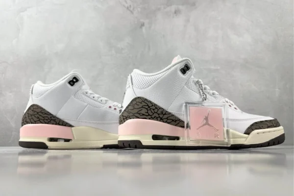 Air Jordan 3 retro "dark mocha" cherry blossom white brown powder - Image 6
