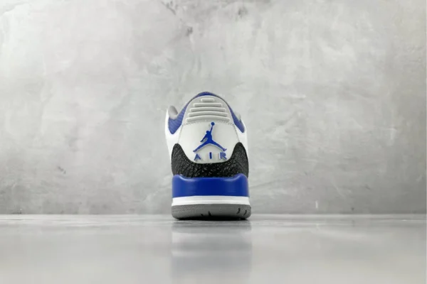 Air Jordan 3 retro "racer blue" Little Lightning White Blue - Image 9