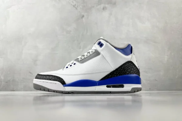 Air Jordan 3 retro "racer blue" Little Lightning White Blue