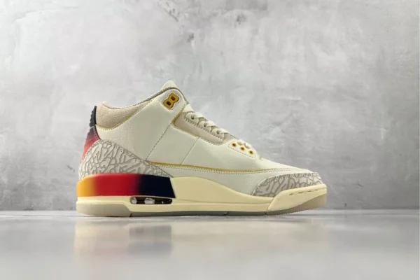 Air Jordan 3 co branded white, blue, and red - Image 2
