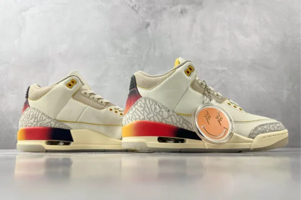 Air Jordan 3 co branded white, blue, and red - Image 6