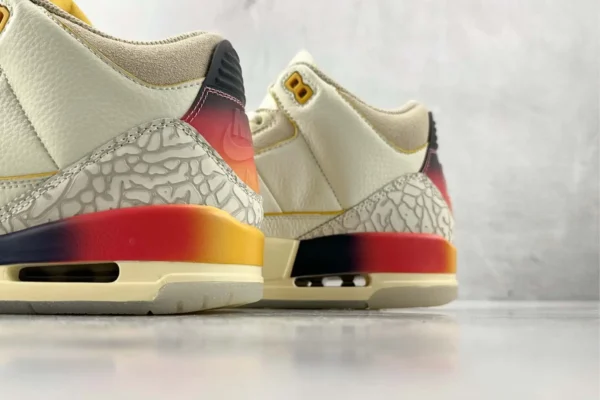 Air Jordan 3 co branded white, blue, and red - Image 8