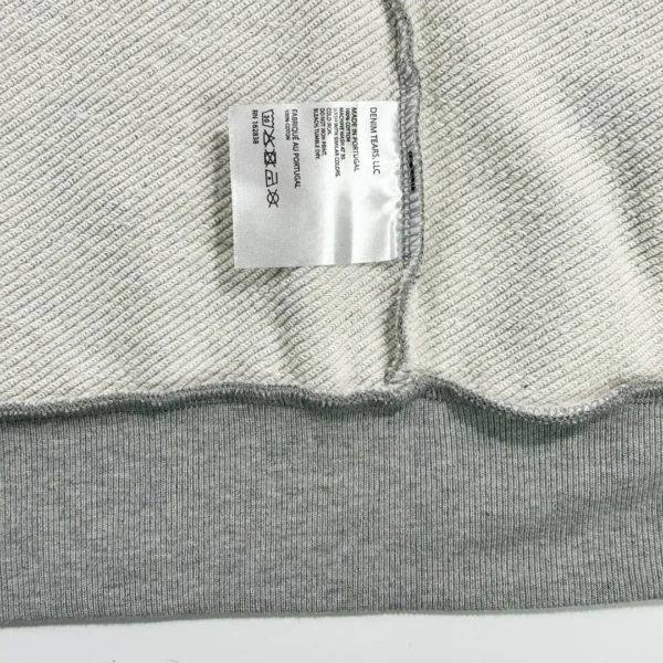 Denim Tears Grey Race Letter Zipper Hoodie - Image 8