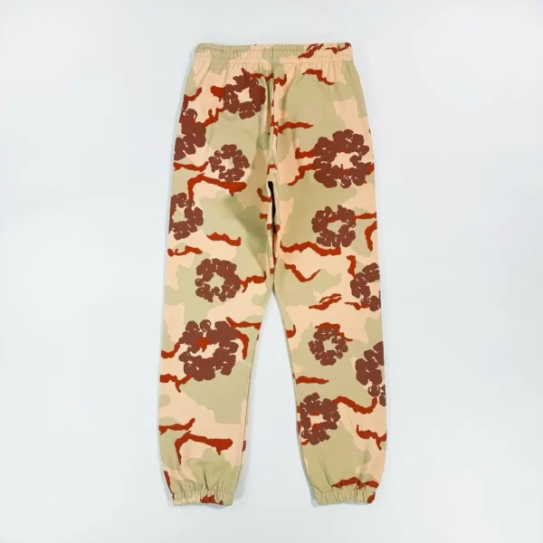Denim Tears Yellow Brown Desert Camouflage Cotton Flower Pants - Image 2
