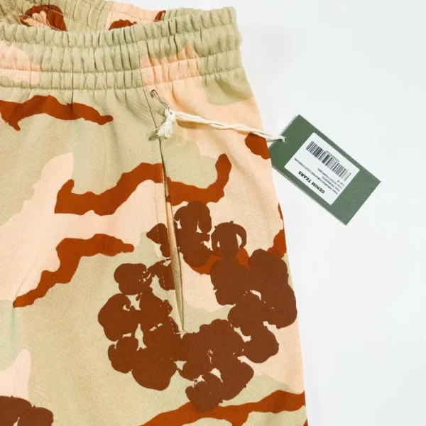 Denim Tears Yellow Brown Desert Camouflage Cotton Flower Pants - Image 4