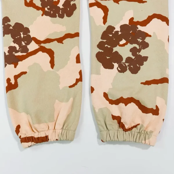Denim Tears Yellow Brown Desert Camouflage Cotton Flower Pants - Image 7