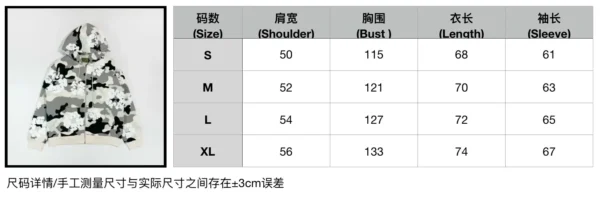 Denim Tears White Snow Camouflage Cotton Zipper Sweater - Image 10