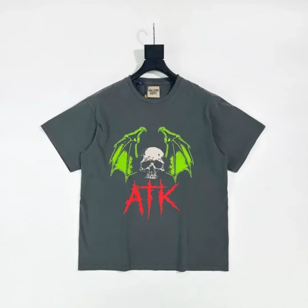 Gallery Dept.ATK Bat Skull Grey Short Sleeve
