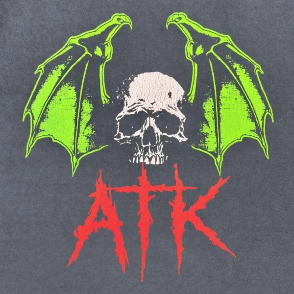 Gallery Dept.ATK Bat Skull Grey Short Sleeve - Image 4