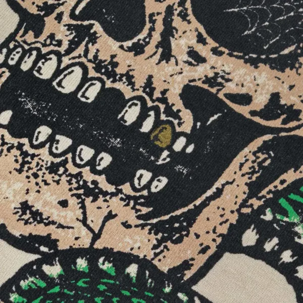 Gallery Depot. Skull Green Snake Beige Short Sleeve - Image 7