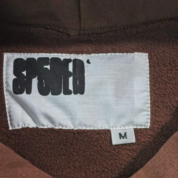 Sp5der Brown Hot Diamond Spider Web Hoodie - Image 3