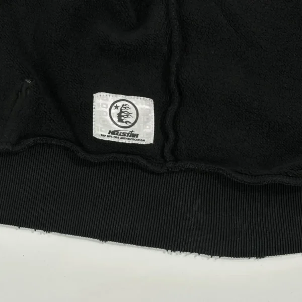 Hellstar Black Halloween Inkjet Zipper Sweater - Image 13