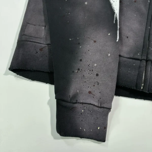 Hellstar Black Halloween Inkjet Zipper Sweater - Image 9