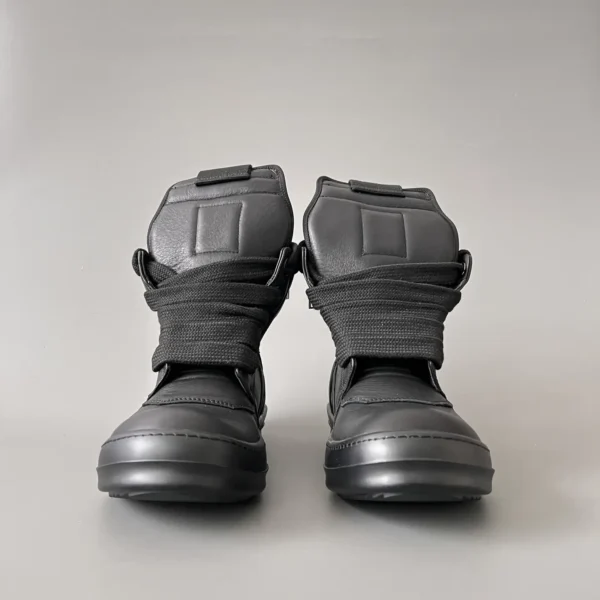 Rick Owens      New Coarse Lace Series - Mainline Black High Top Lace - Image 2