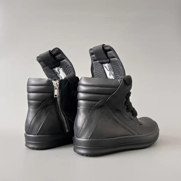 Rick Owens      New Coarse Lace Series - Mainline Black High Top Lace - Image 4