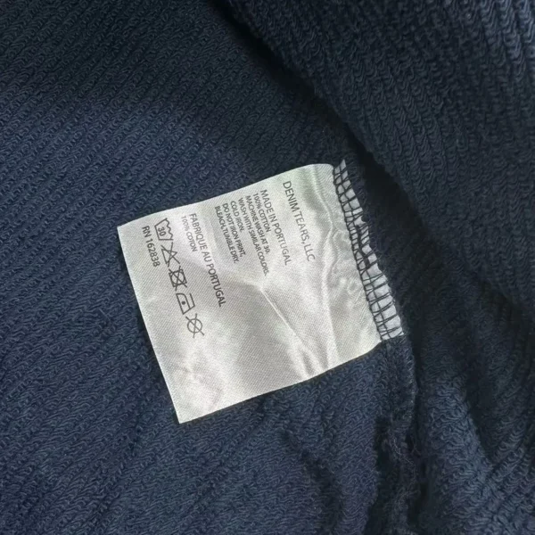 Denim Tears Mono navy blue kapok hoodie - Image 8