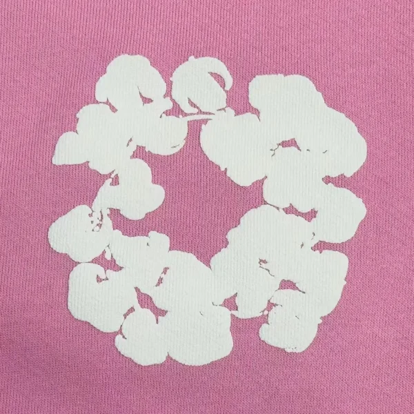 Denim Tears Mono Pink Kapok Hoodie - Image 5