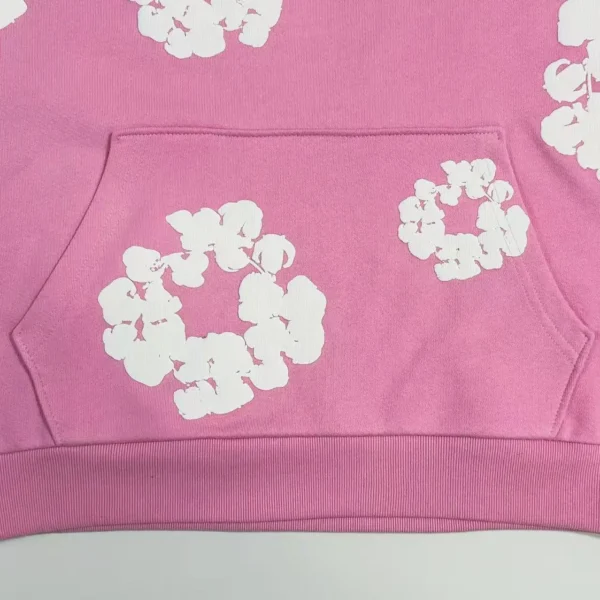 Denim Tears Mono Pink Kapok Hoodie - Image 6