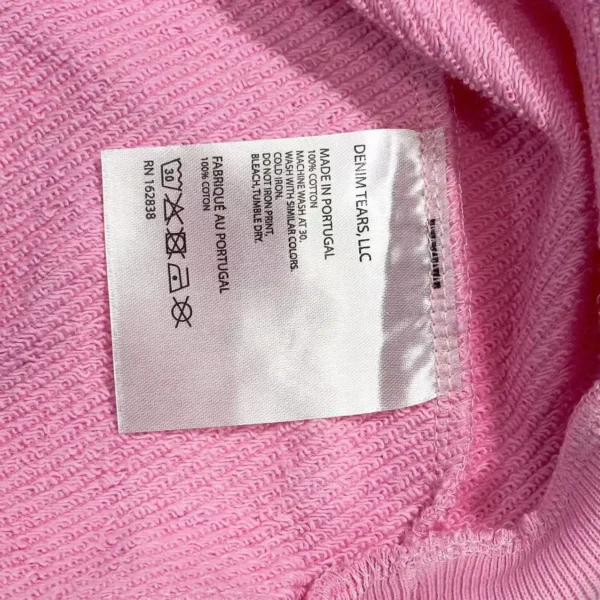 Denim Tears Mono Pink Kapok Hoodie - Image 8