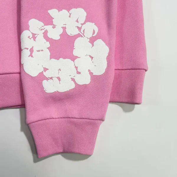 Denim Tears Mono Pink Kapok Hoodie - Image 7