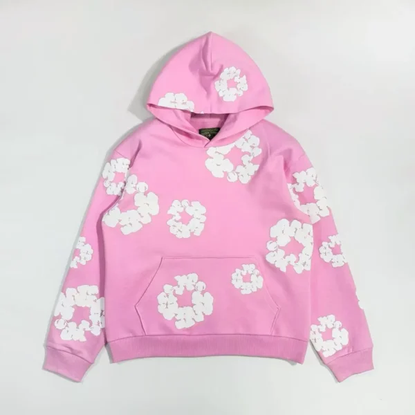 Denim Tears Mono Pink Kapok Hoodie