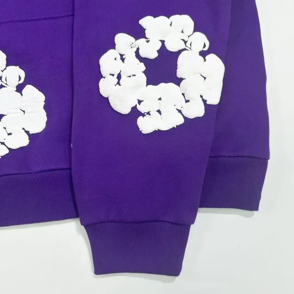 Denim Tears Mono Purple Kapok Hoodie - Image 7