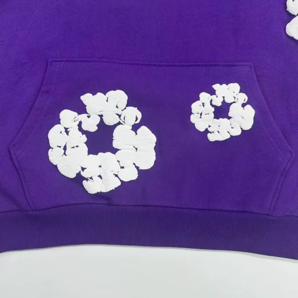Denim Tears Mono Purple Kapok Hoodie - Image 6