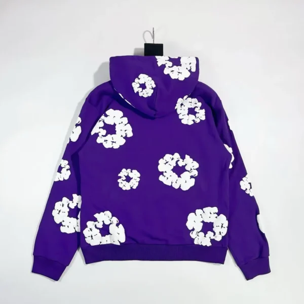 Denim Tears Mono Purple Kapok Hoodie - Image 2