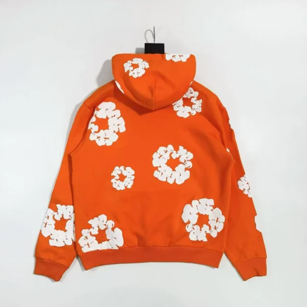 Denim Tears Mono Orange Kapok Hoodie - Image 2