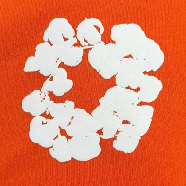 Denim Tears Mono Orange Kapok Hoodie - Image 5