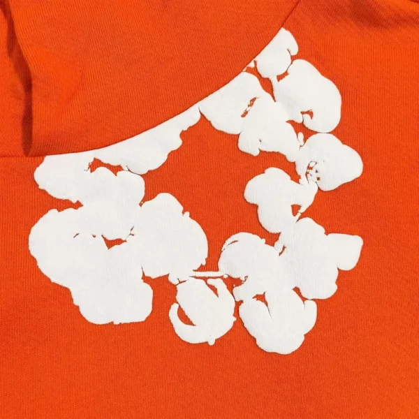 Denim Tears Mono Orange Kapok Hoodie - Image 4