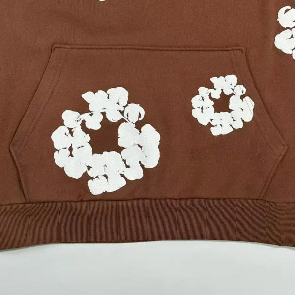 Denim Tears Mono Brown Kapok Hoodie - Image 6
