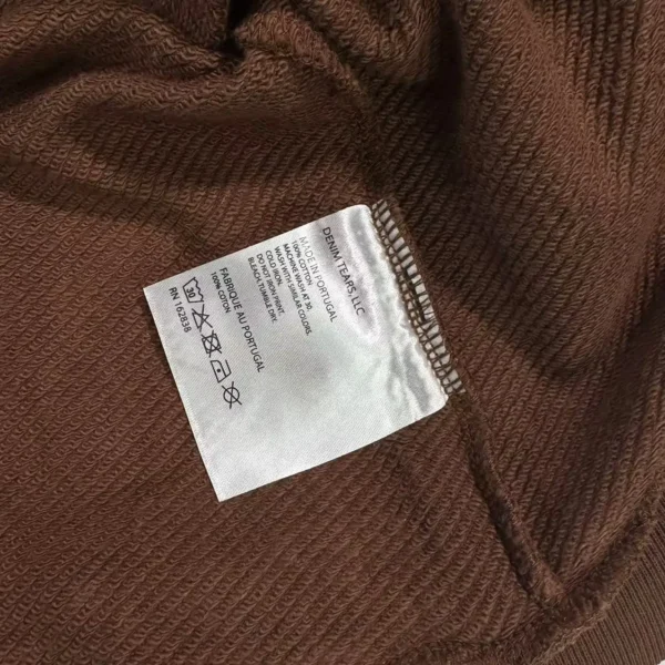 Denim Tears Mono Brown Kapok Hoodie - Image 8