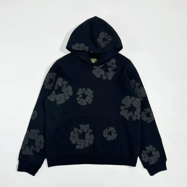 Denim Tears Mono Black Grey Kapok Hoodie