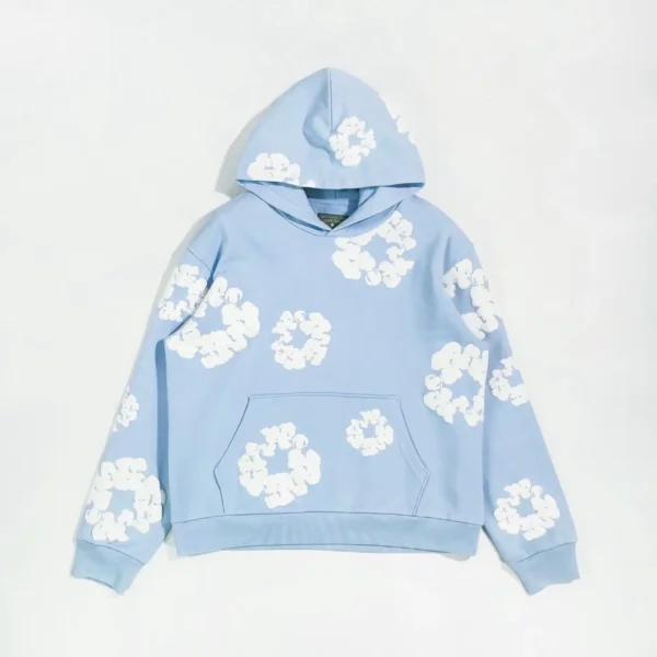 Denim Tears Mono Sky Blue Kapok Hoodie