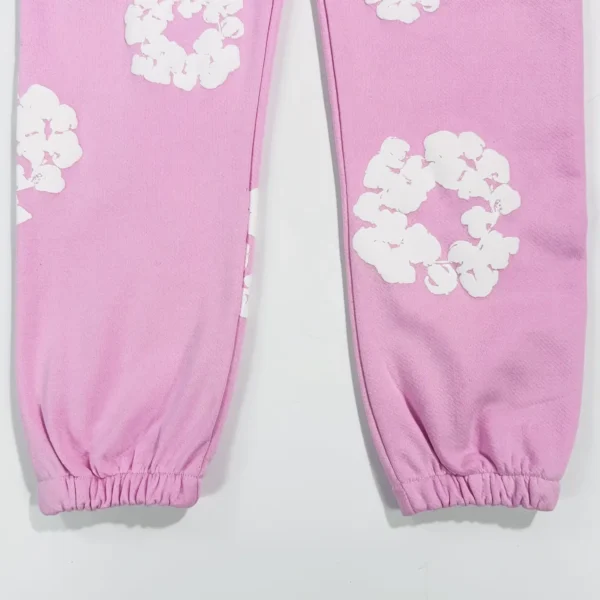 Denim Tears Mono Sky Blue Cotton Flower Sanitary Pants - Image 6