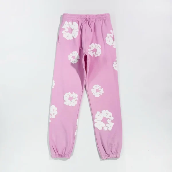 Denim Tears Mono Sky Blue Cotton Flower Sanitary Pants