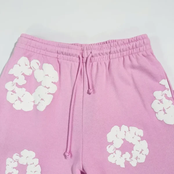 Denim Tears Mono Sky Blue Cotton Flower Sanitary Pants - Image 3
