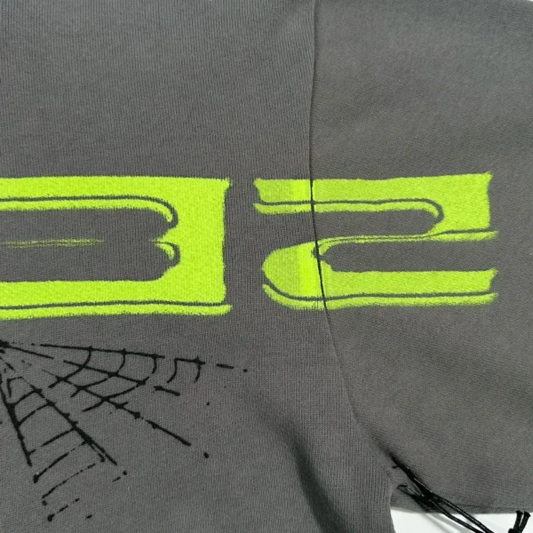 Sp5der Grey Brown Hoodie - Image 5