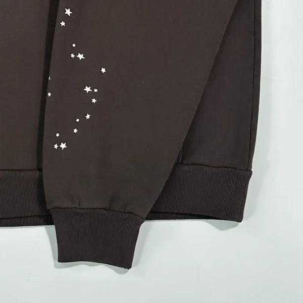 Sp5der French Alphabet Coffee Hoodie - Image 7