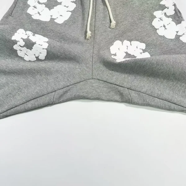Denim Tears Mono Hemp Grey Cotton Flower Sanitary Pants - Image 5