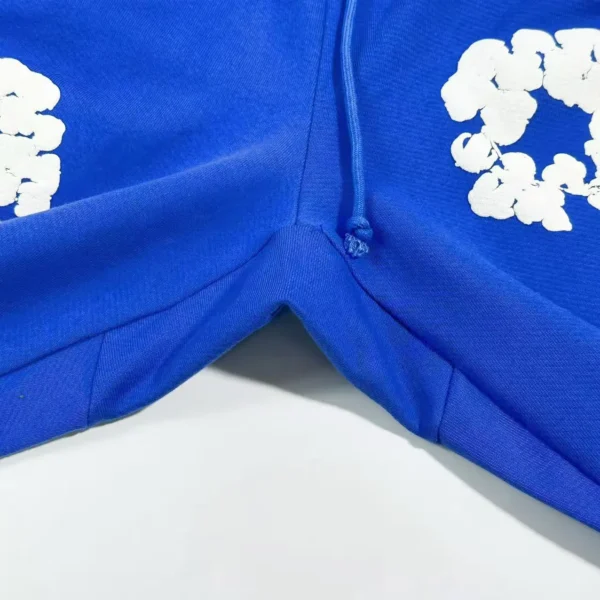 Denim Tears Mono Blue Cotton Flower Sanitary Pants - Image 5