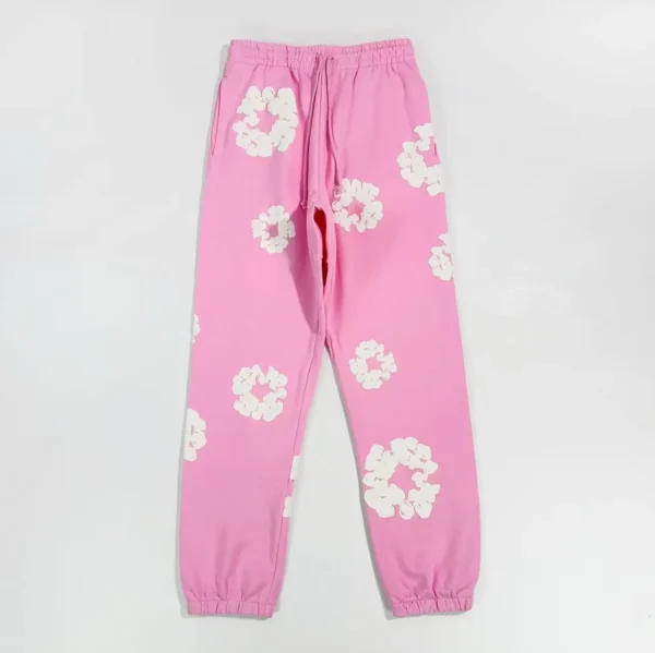 Denim Tears Mono Pink Cotton Flower Sanitary Pants