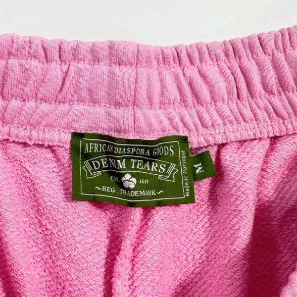 Denim Tears Mono Pink Cotton Flower Sanitary Pants - Image 8
