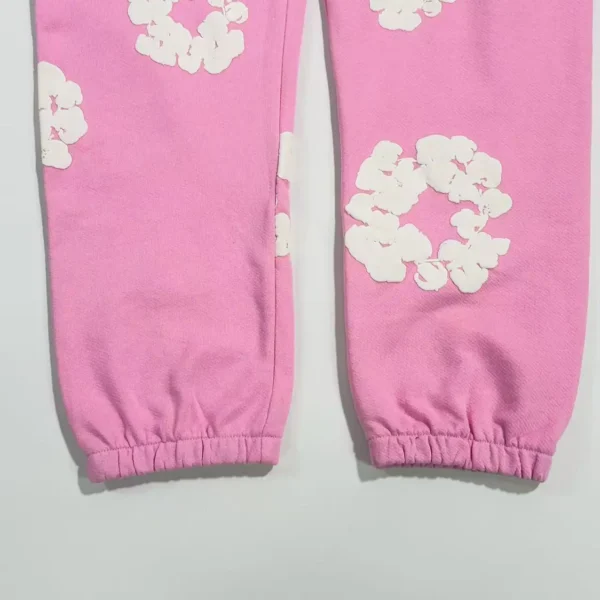 Denim Tears Mono Pink Cotton Flower Sanitary Pants - Image 7